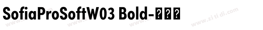 SofiaProSoftW03 Bold字体转换